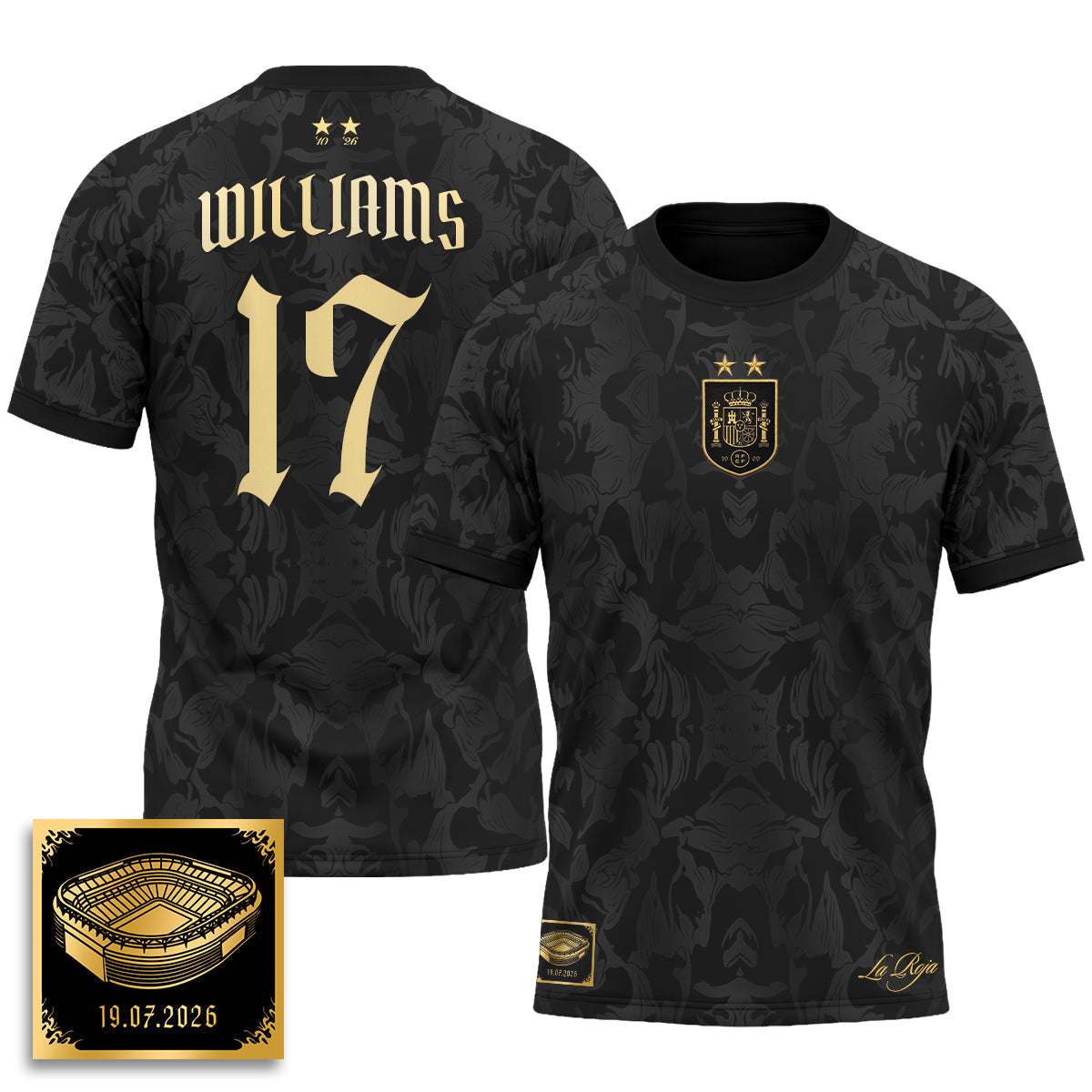 Spain 2026 Soccer Champions Vapor Jersey - Printed