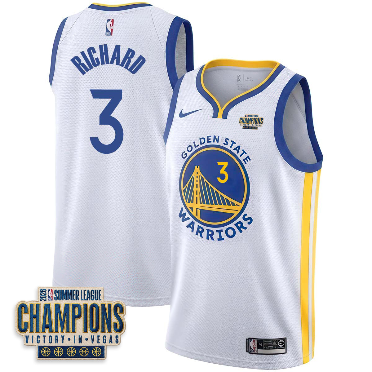 GSW 2026 Summer League Vapor Jersey - Stitched