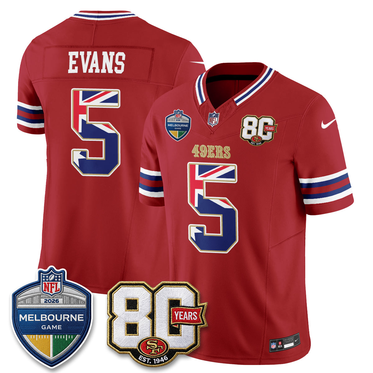 SF Melbourne Game 2026 Vapor Jersey - Stitched