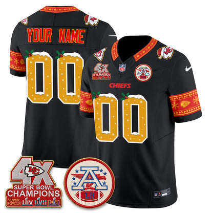 KC Xmas Edition Vapor Custom Jersey - Stitched
