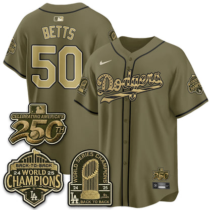LAD New Era Olive 2026 Armed Forces Day Jersey -Stitched V2