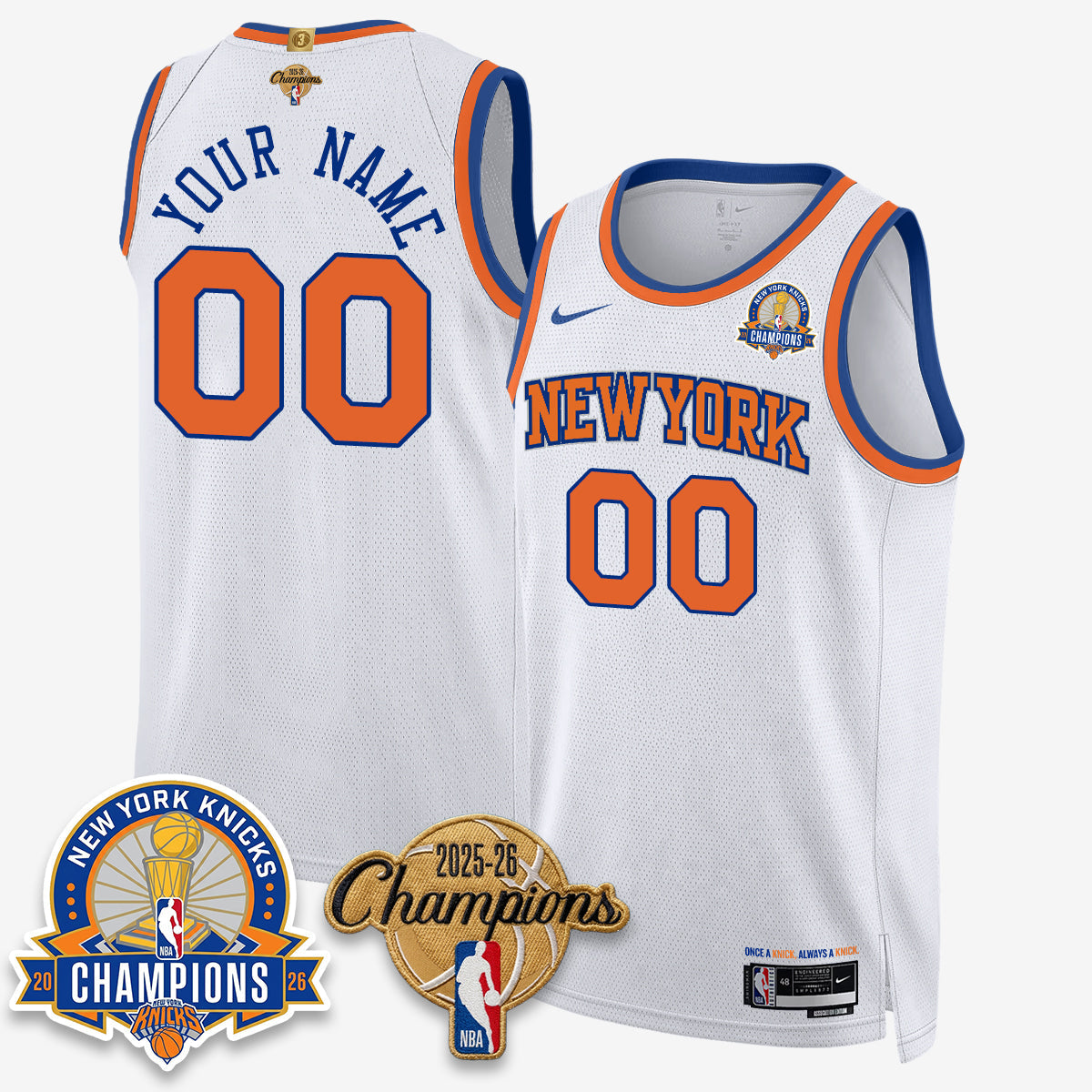 NYK 2026 Basketball Champions Special Edition Vapor Custom Jersey V2- Stitched