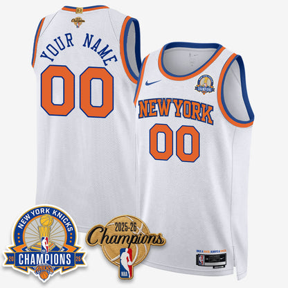 NYK 2026 Basketball Champions Special Edition Vapor Custom Jersey V2- Stitched
