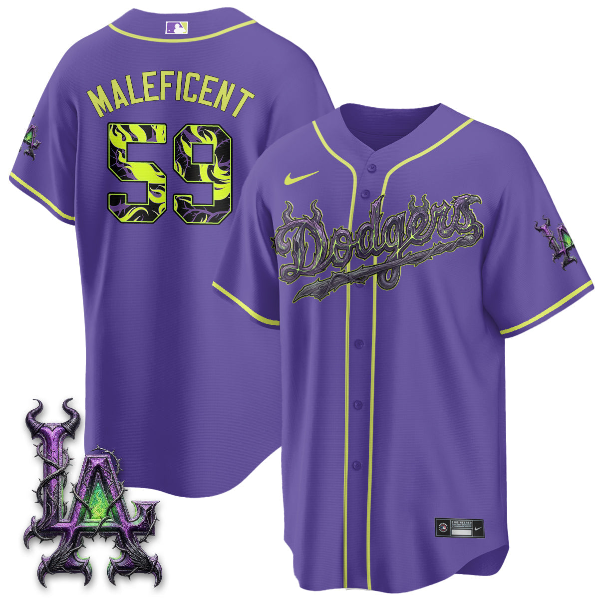 LAD Villains Halloween - Horned Queen Vapor Jersey- Stitched