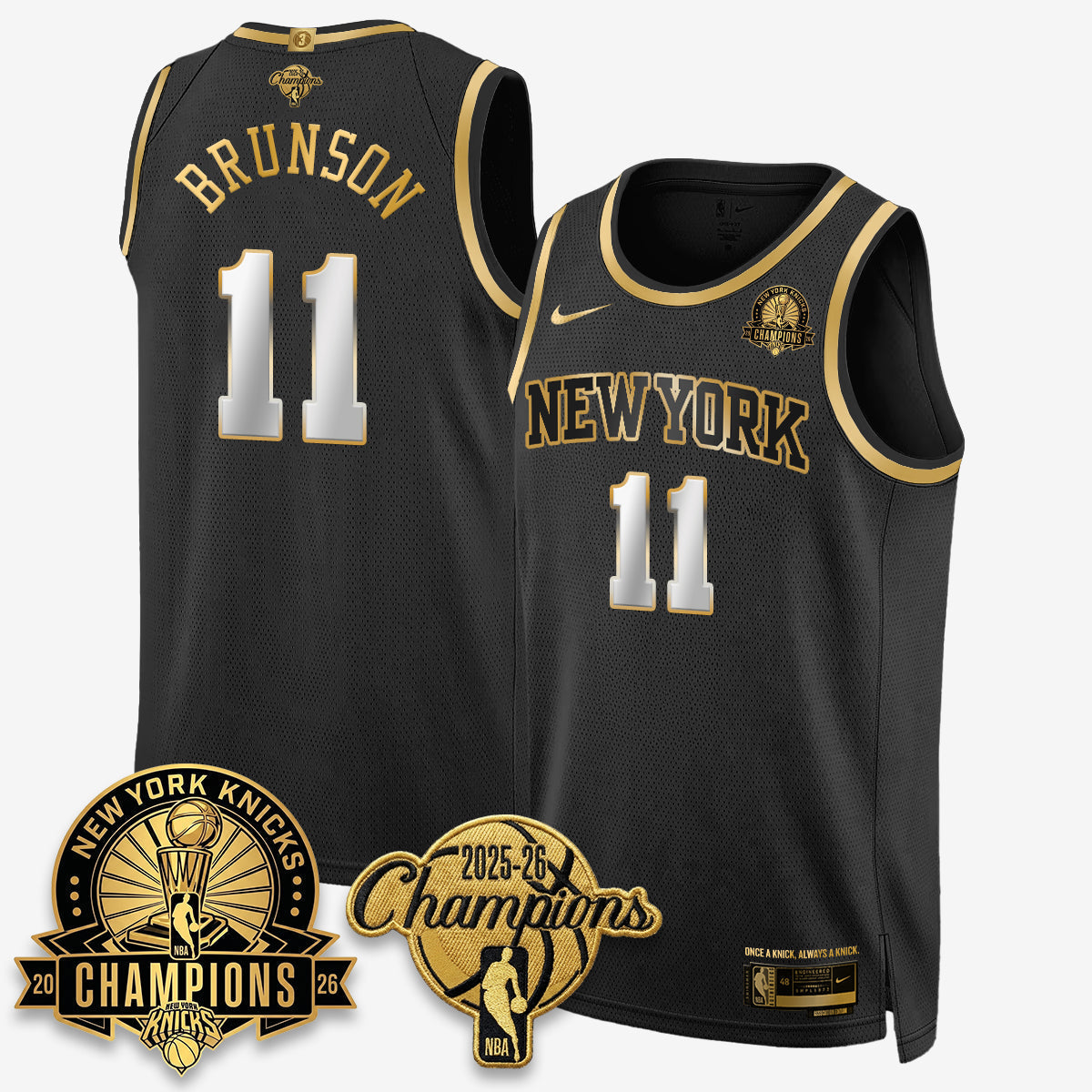 NYK 2026 Basketball Champions Special Edition Vapor Jersey V2- Stitched