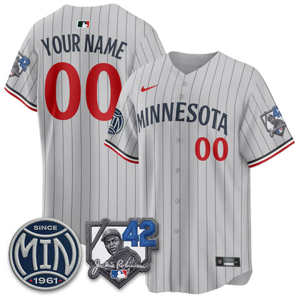 MIN 2026 Jackie Robinson Day Vapor Limited Custom Jersey - Stitched