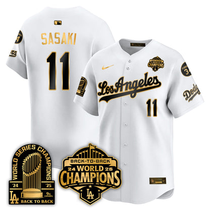 LAD Alternate Vapor Limited Jersey - 9x Champs - Stitched