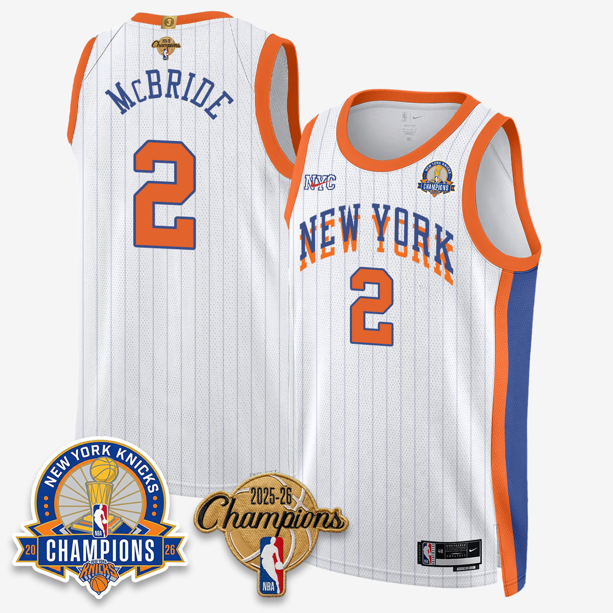 NYK 2026 Basketball Champions Special Edition Vapor Jersey V2- Stitched