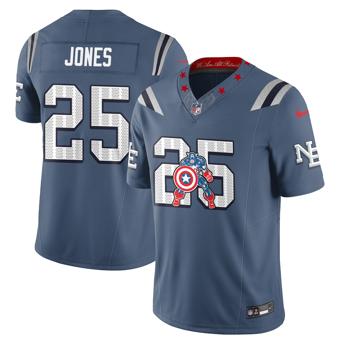 NE x Vibranium Shield Edition Vapor Jersey - Stitched