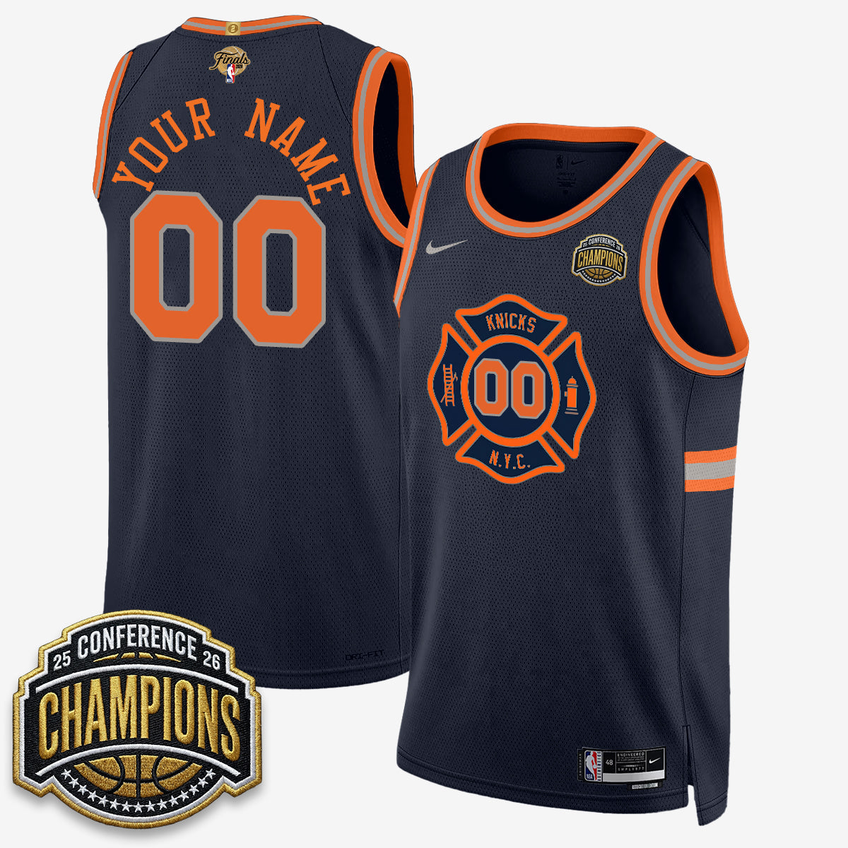 NYK 2026 NBA Finals City Edition Custom Jersey V3- Stitched