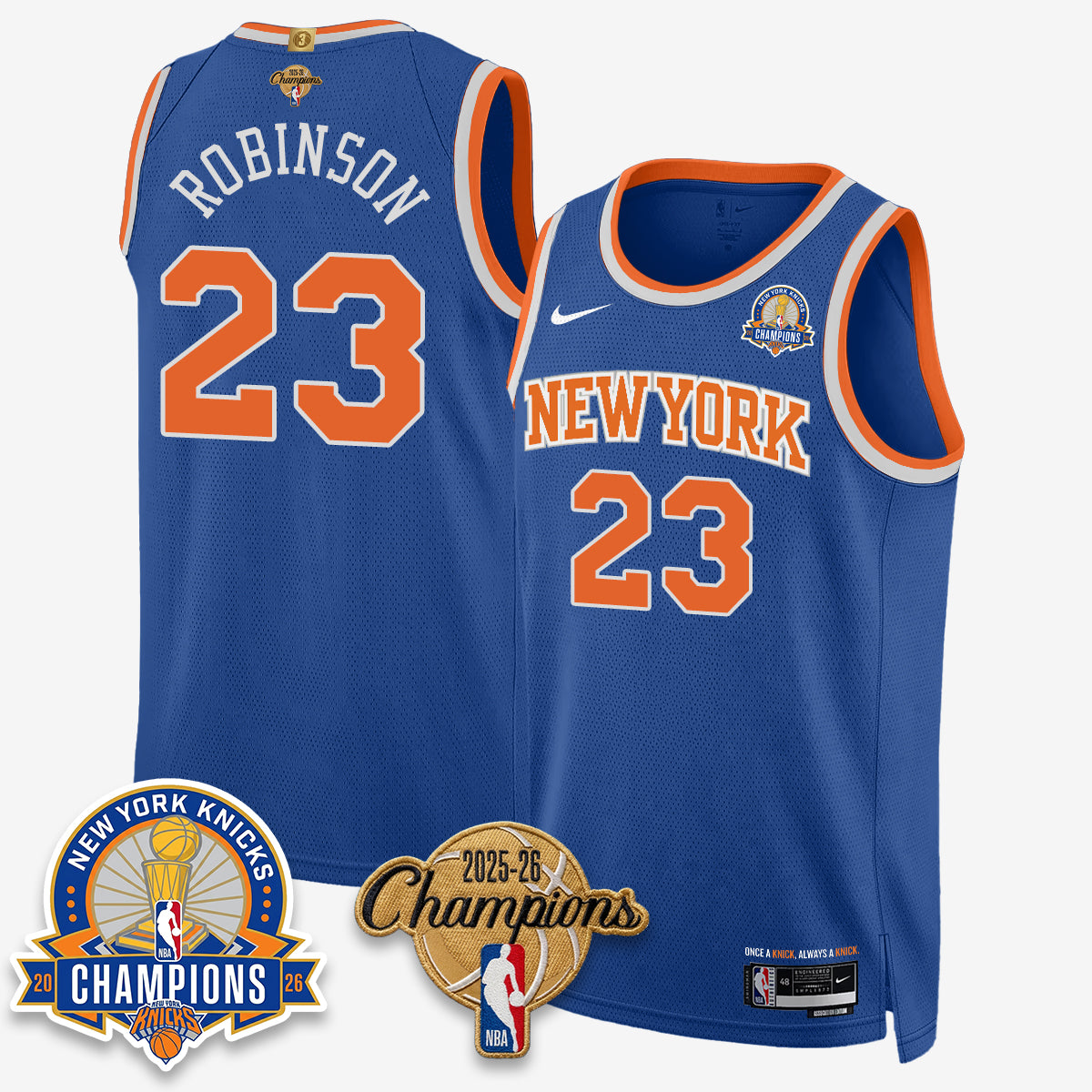 NYK 2026 Basketball Champions Special Edition Vapor Jersey V2- Stitched