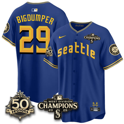SEA Vapor Premier Limited Jersey - 50th Anniversary & AL West Division Champions - Steelheads Community Funds - Stitched