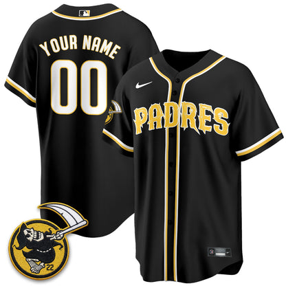 SD x Grim Reaper Vapor Custom Jersey - Stitched-NQD