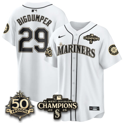 SEA Vapor Premier Limited Jersey - 50th Anniversary & AL West Division Champions - Steelheads Community Funds - Stitched