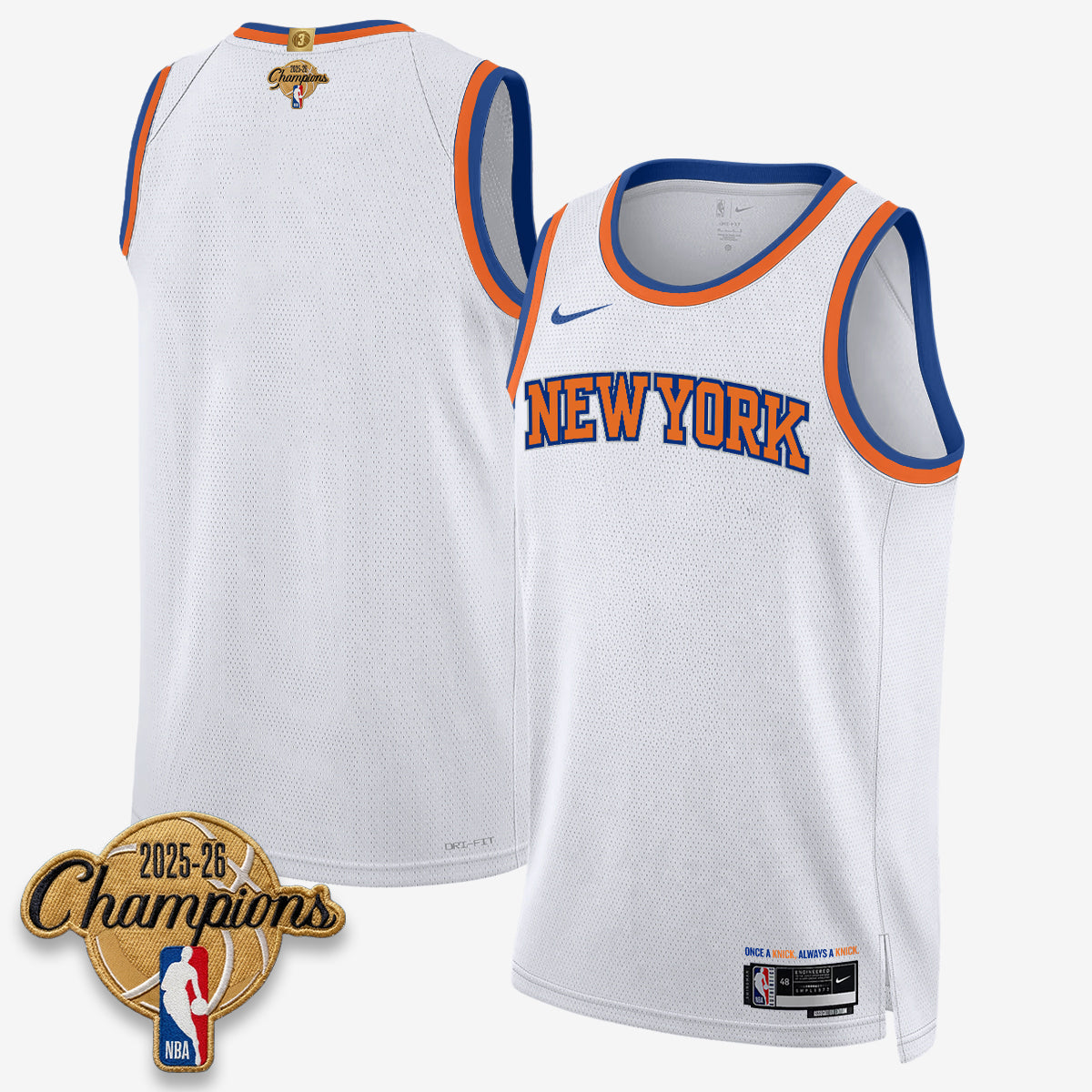 NYK 2026 Basketball Champions Vapor Jersey V2- Stitched