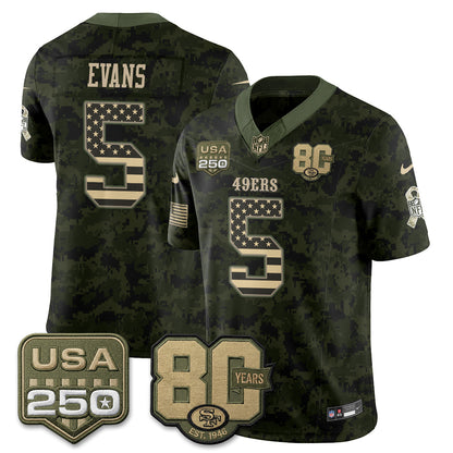 SF 2026 Salute to Service Edition Vapor Jersey - Stitched