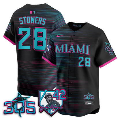 MIA 2026 Jackie Robinson New Era Vapor Limited Jersey - Stitched