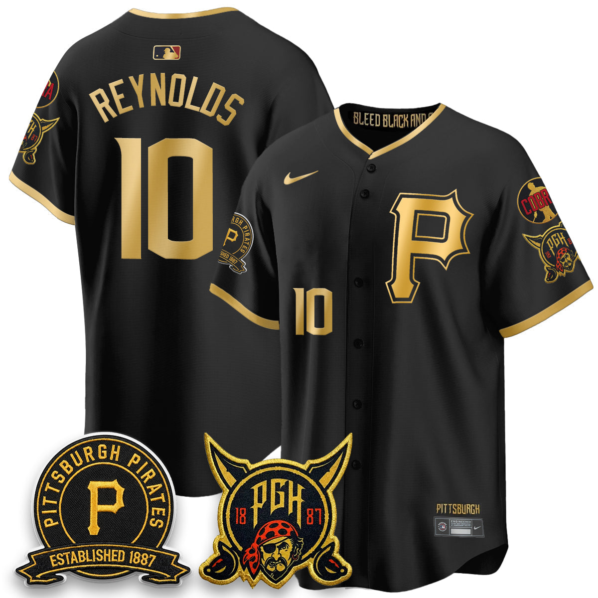 PIT Vapor Limited Jersey - Cobra & Est 1887 Patch - Stitched