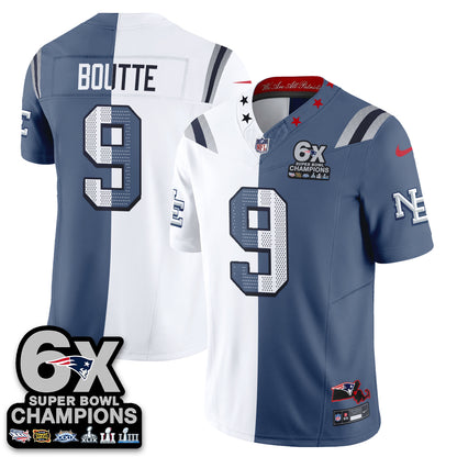 New England Patriots Rivalries Split Edition Vapor Jersey - Stitched