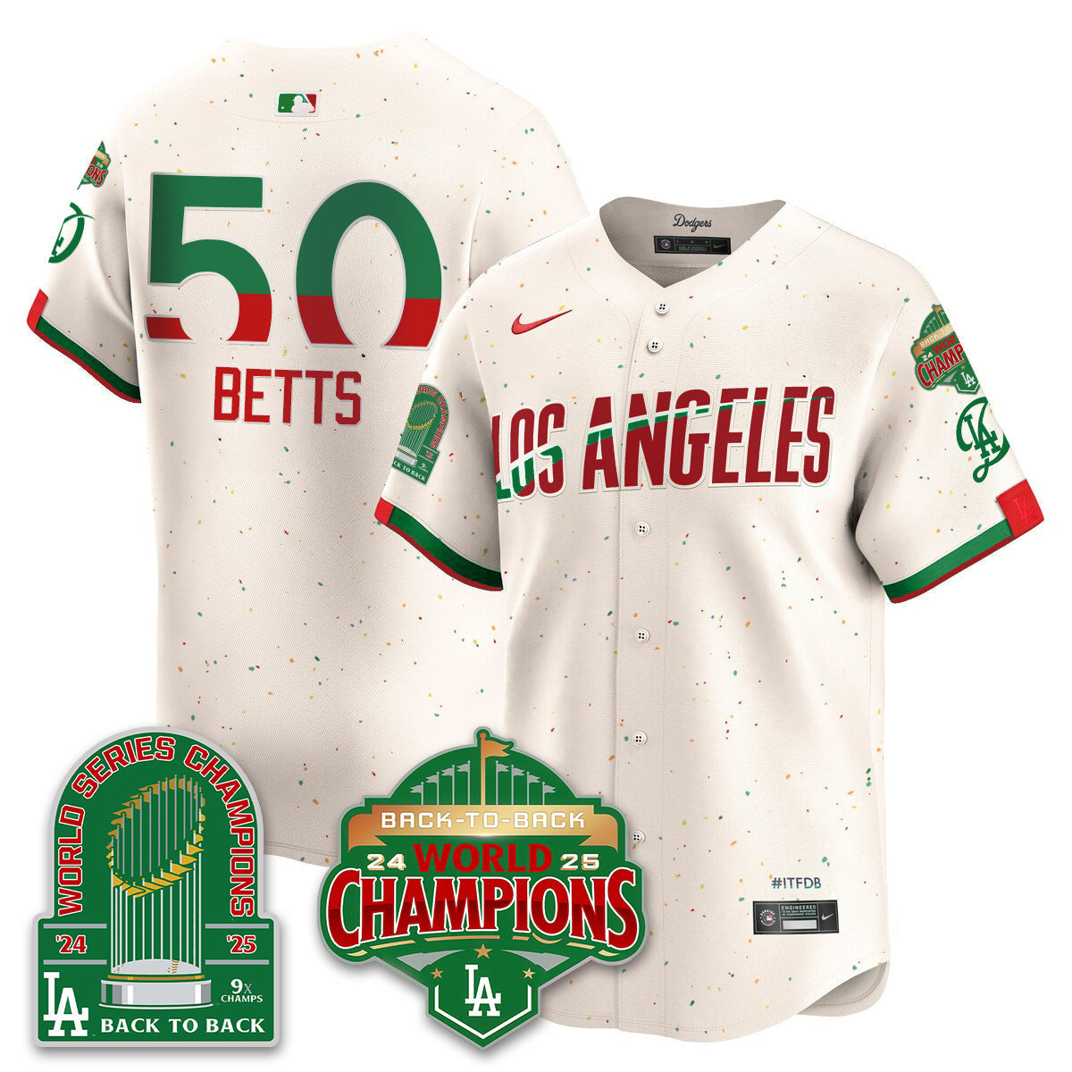 LAD Mexico Vapor Limited Jersey - 9x & B2B Champs - Stitched