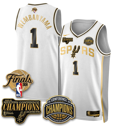 SAS 2026 NBA Western Conference Champions Vapor Special Edition Jersey - Stitched