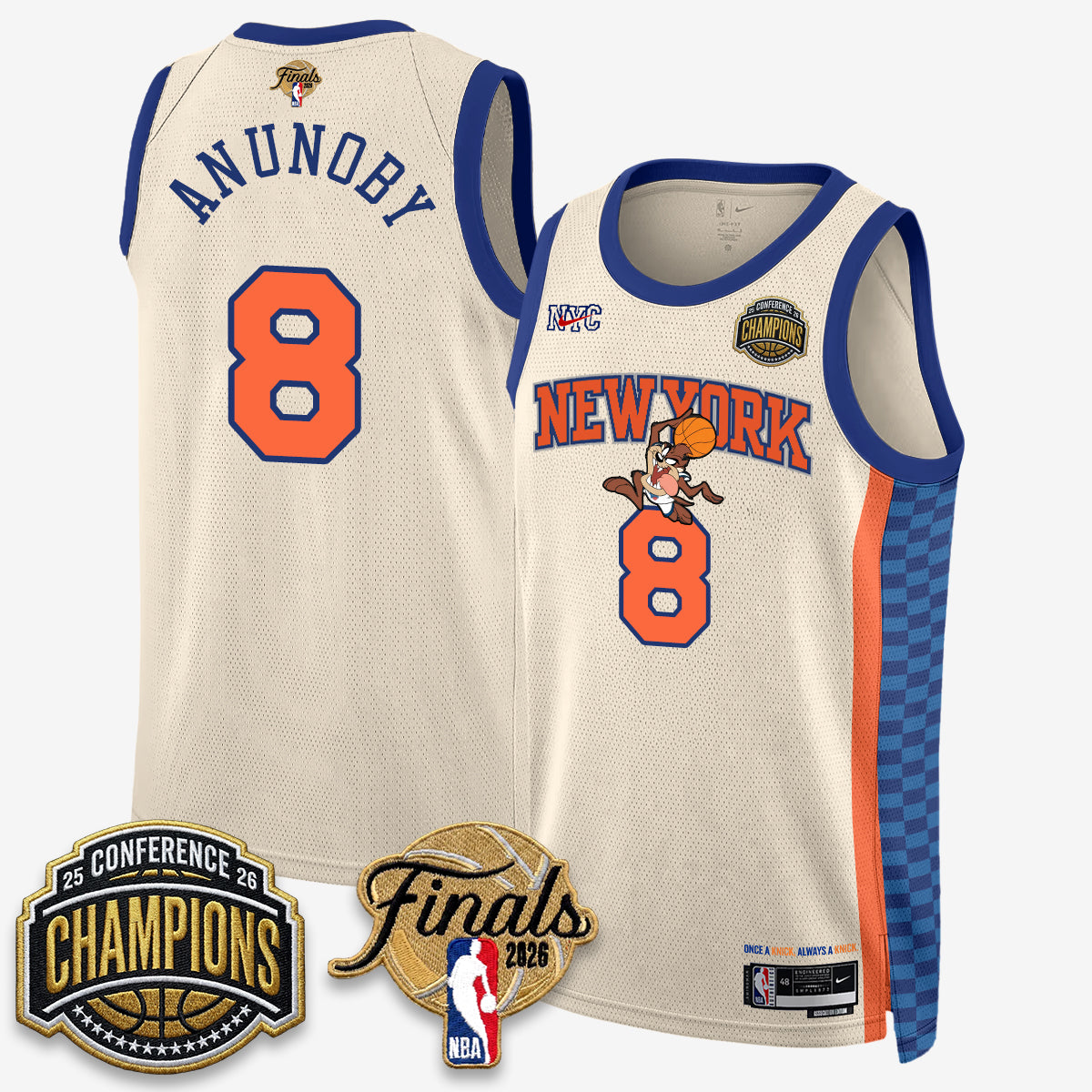 NYK 2026 NBA Eastern Conference Champions x Looney Tunes Vapor Jersey V2- Stitched