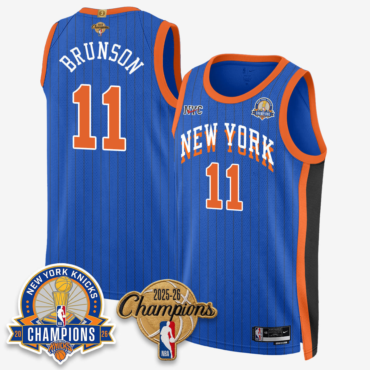 NYK 2026 Basketball Champions Special Edition Vapor Jersey V2- Stitched