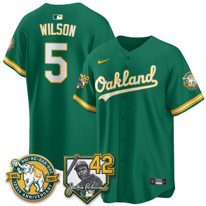 OAK 2026 Jackie Robinson Day - Celebrating 125 Years Limited Vapor Jersey - Stitched