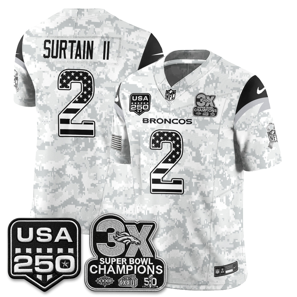 DEN 2026 Salute to Service Edition Vapor Jersey - Stitched
