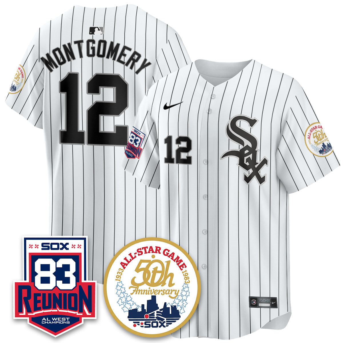 CWS Reunion All West Champions Vapor Jersey - Stitched - DTD