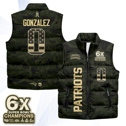 NE 2026 Salute to Service Puffer Vest - Printed
