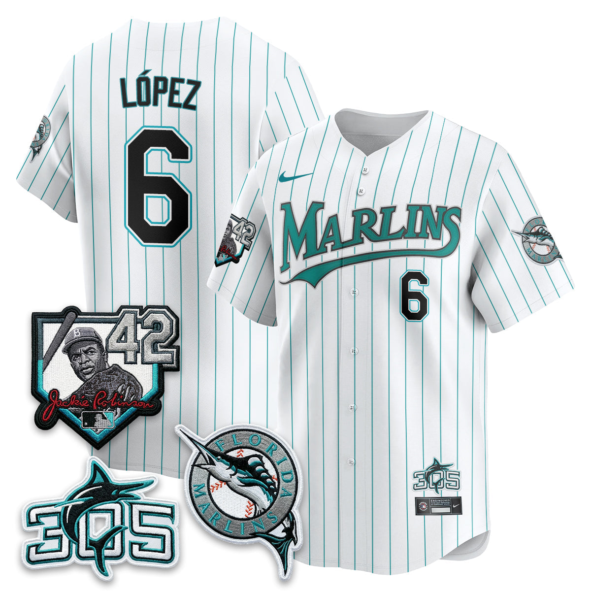 MIA 2026 Throwback Jackie Robinson New Era Vapor Limited Jersey - Stitched