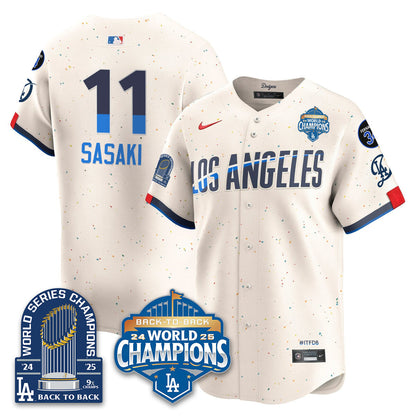 LAD Alternate Vapor Limited Jersey - 9x Champs - Stitched