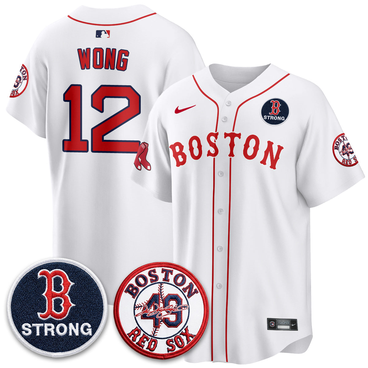 BOS Tim Wakefield Memorial Patch Vaper Premier Limited Jersey - Stitched V2