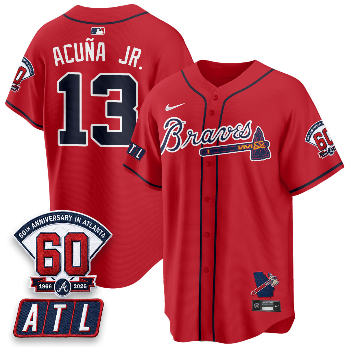 ATL 2026 60th Anniversary Vapor Limited Jersey - Stitched