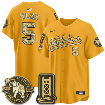 OAK Military Appreciation Game Day Jersey - Stitched