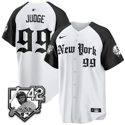 NYY 2026 Jackie Robinson Day Gothic Vapor Limited Jersey - Stitched