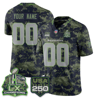 SEA 2026 Salute to Service Edition Vapor Custom Jersey - Stitched