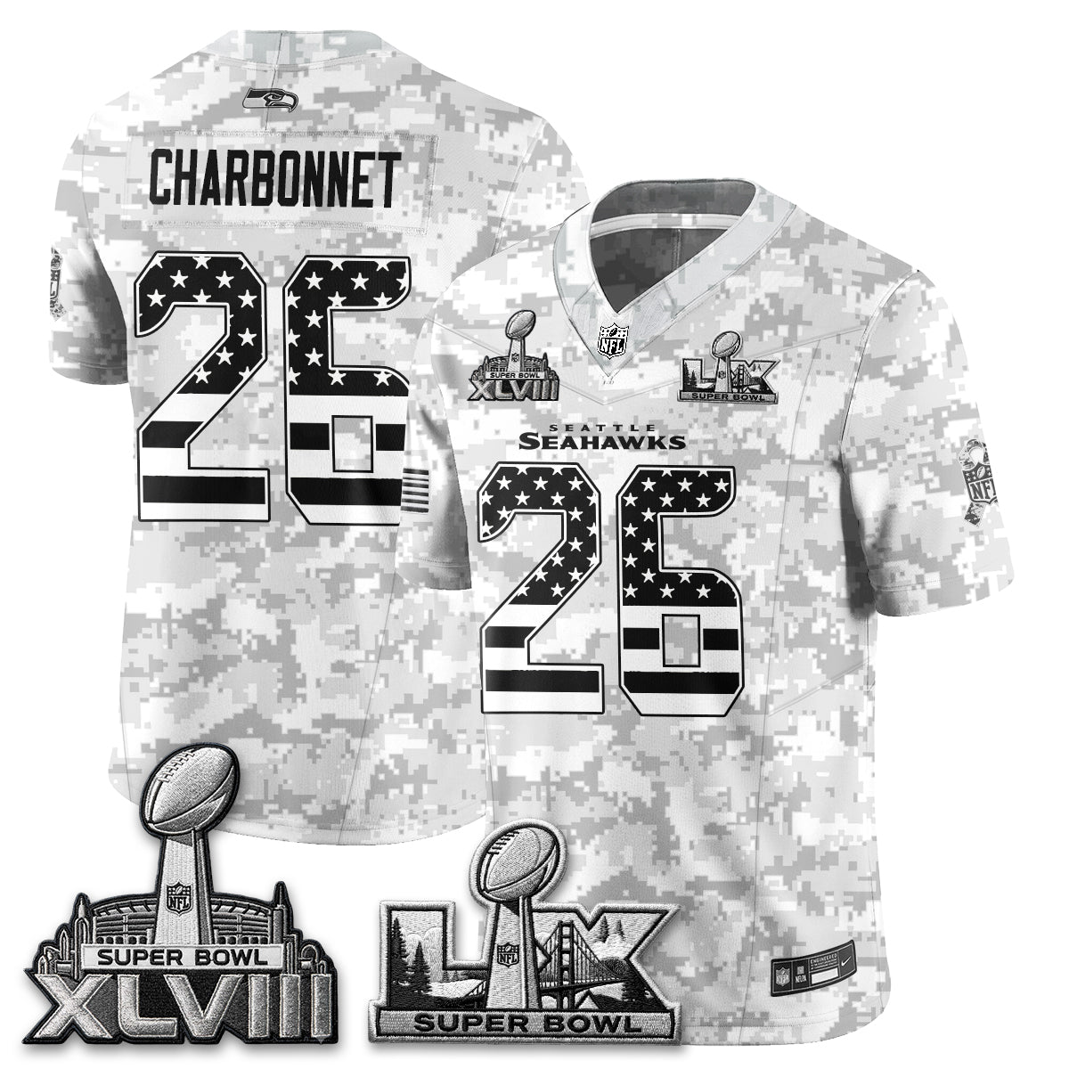 SEA 2026 Salute to Service Edition Vapor Jersey V2- Stitched