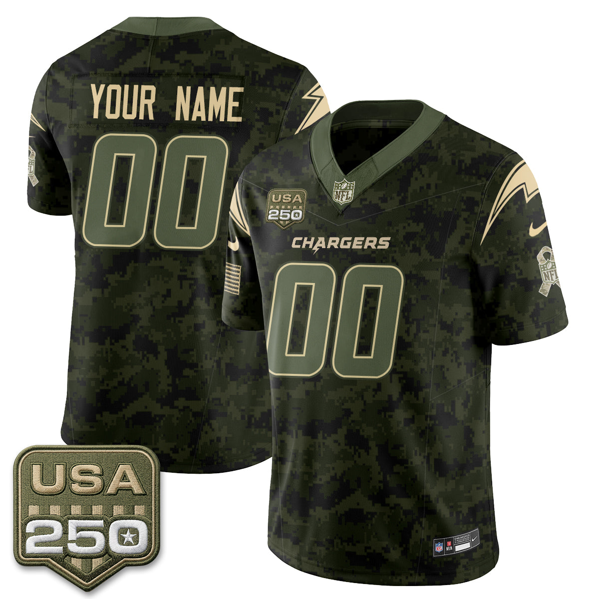 LVG 2026 Salute to Service Vapor Custom Jersey - Stitched