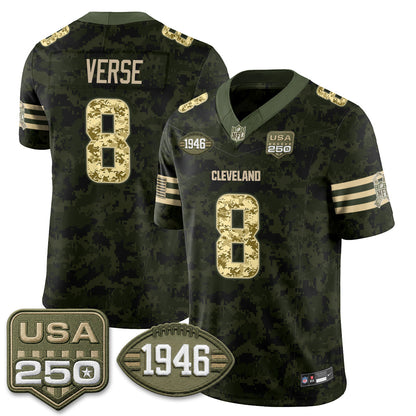 CLE 2026 Salute to Service Vapor Jersey - Stitched