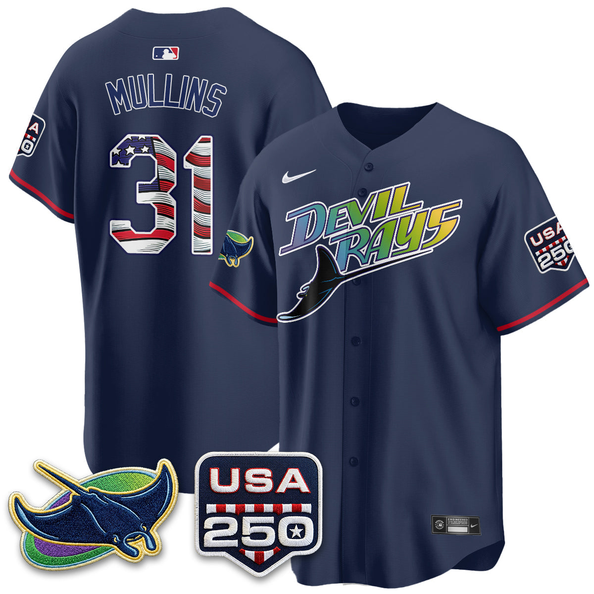 TB Independence Day USA 2026 City Connect Vapor Jersey - Stitched