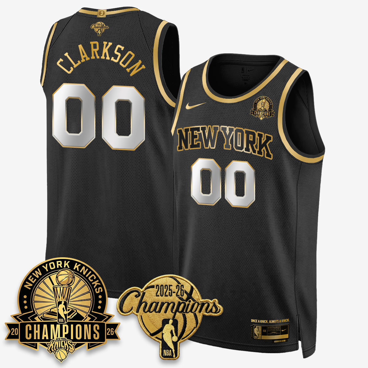 NYK 2026 Basketball Champions Special Edition Vapor Jersey V2- Stitched