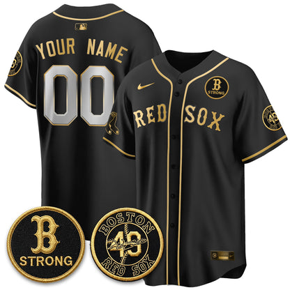 BOS Tim Wakefield Memorial Patch Vaper Premier Limited Custom Jersey - Stitched V2