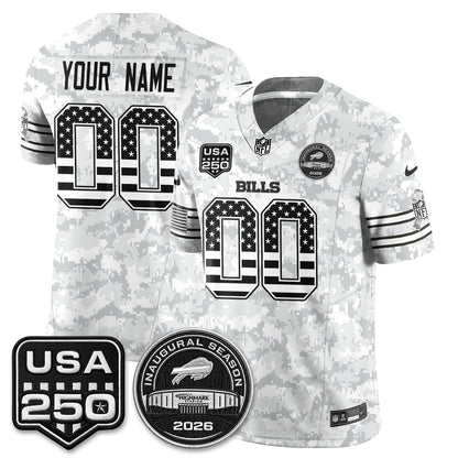 BUF 2026 Salute to Service Edition Vapor Custom Jersey - Stitched