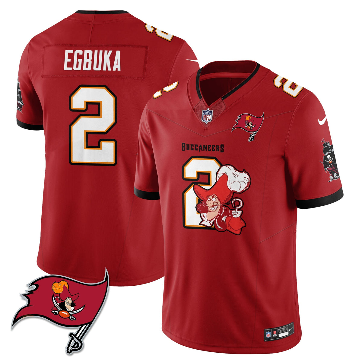 TB x Red Coat Captain Edition Vapor Jersey - Stitched