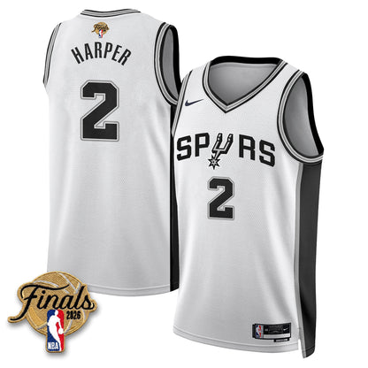 SAS 2026 NBA Western Conference Champions Vapor Jersey V2- Stitched