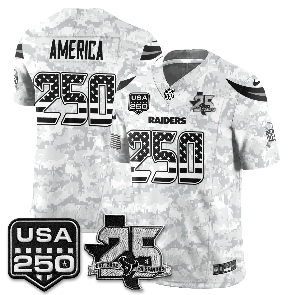 HOU 2026 Salute to Service Edition Vapor Jersey - Stitched