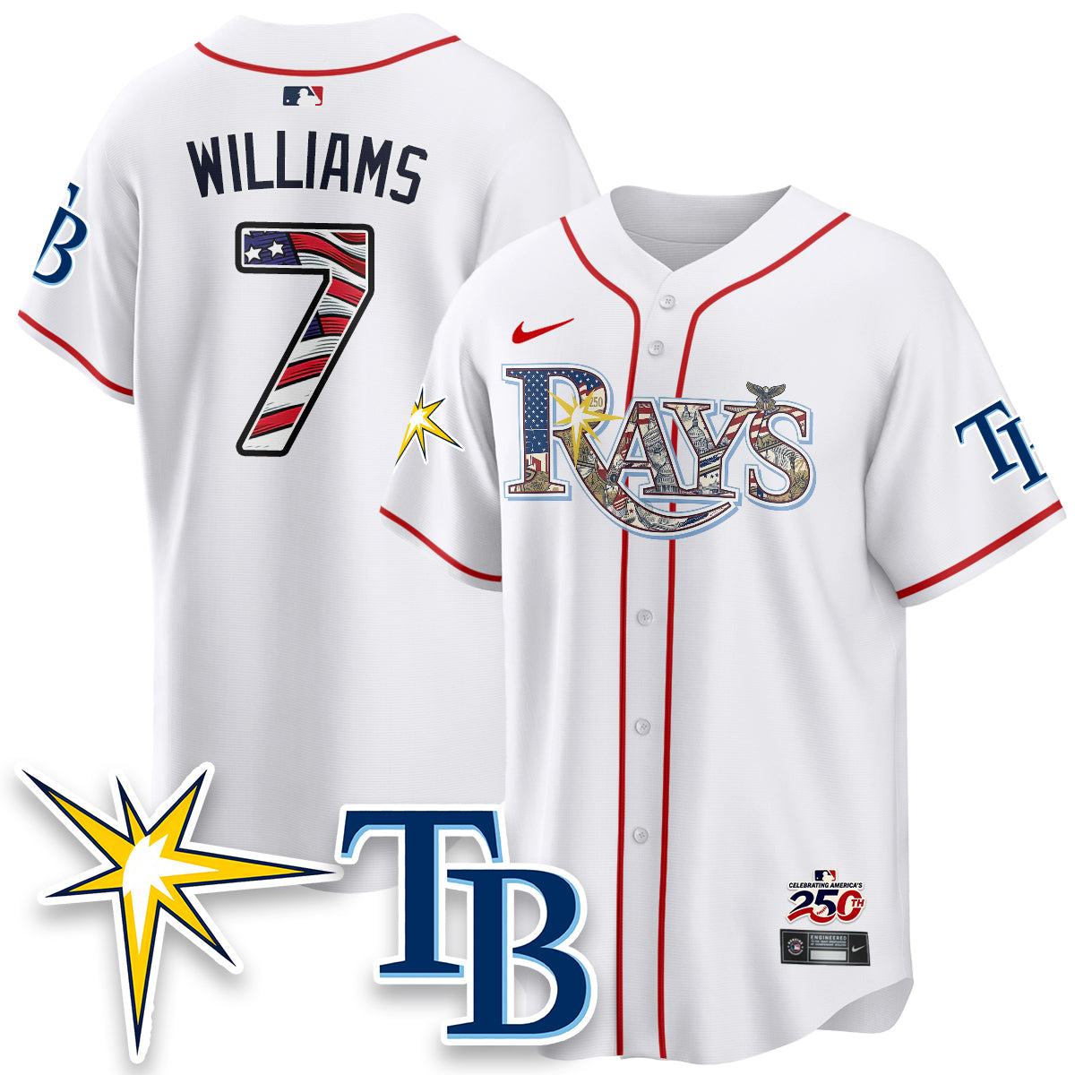 TB Independence Day USA 2026 Vapor Limited Jersey - Stitched