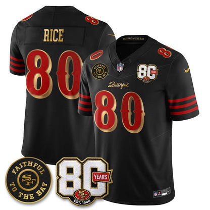 SF “Rivalries” Vapor Limited Jersey - Faithful To The Bay Patch - Stitched